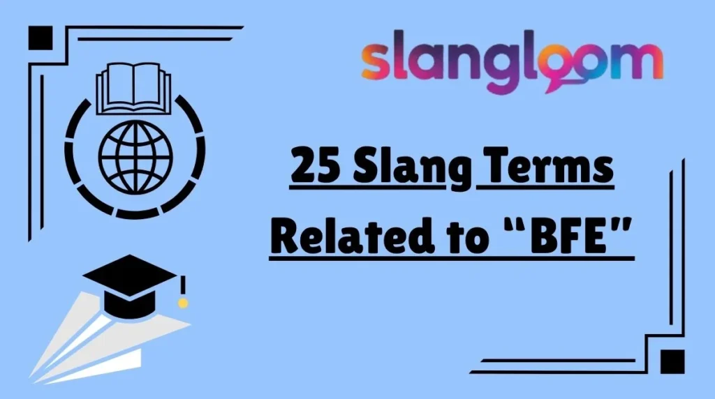 25 Slang Terms Related to “BFE”