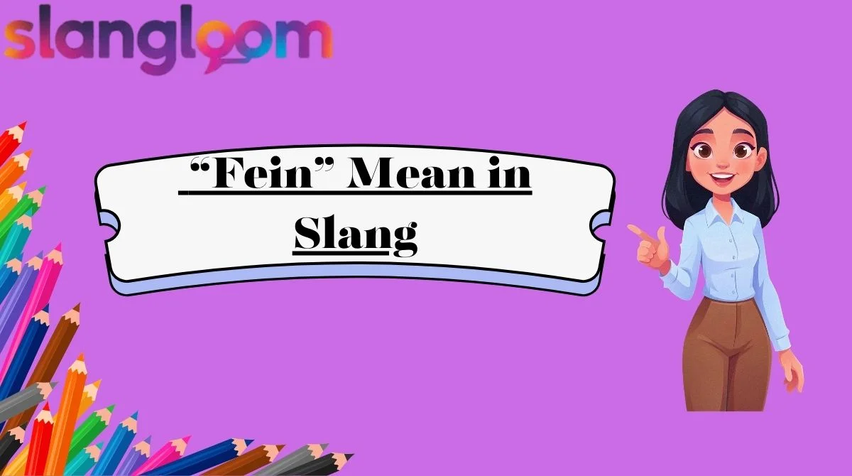 “Fein” Mean in Slang