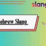 Hebrew Slang