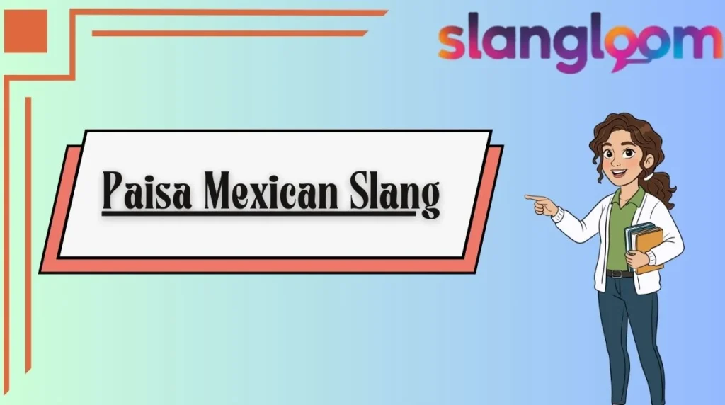 Paisa Mexican Slang