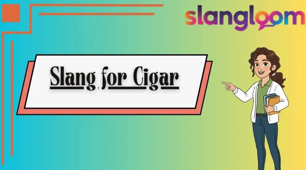 Slang for Cigar