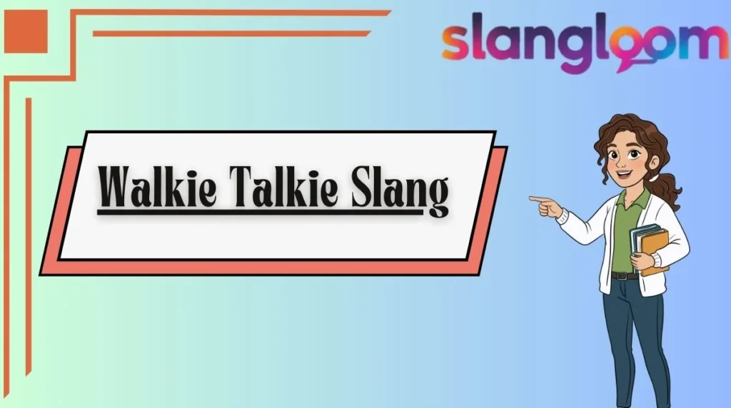 Walkie Talkie Slang