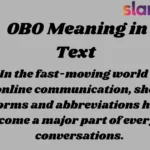 OBO Meaning in Text