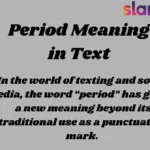 Period Meaning in Text
